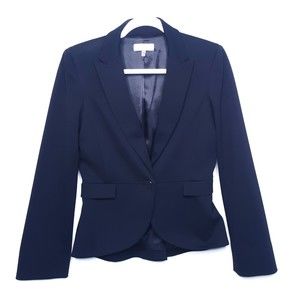 💎Calvin Klein Womens Blazer Jacket Black Knit Size XS